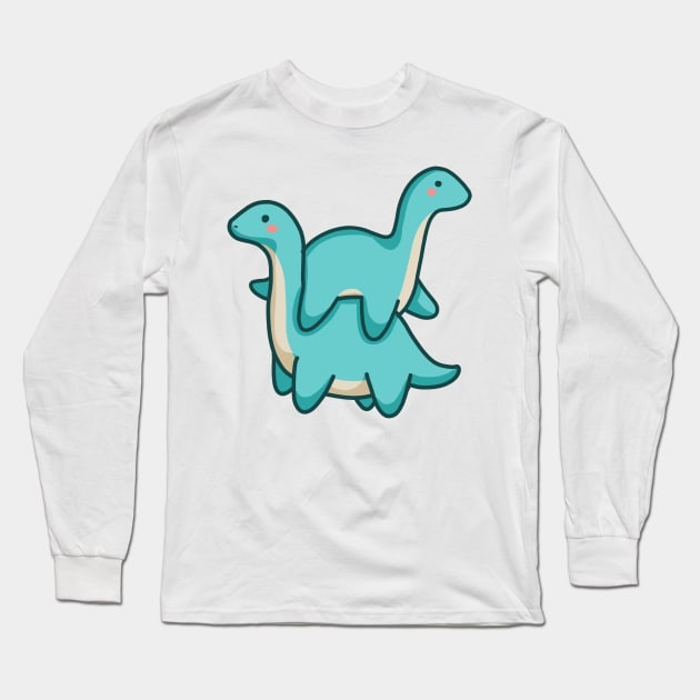 Stacked dinos, long neck, Dinosaurus. Long Sleeve T-Shirt by hugadino